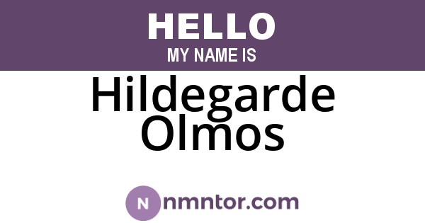 Hildegarde Olmos