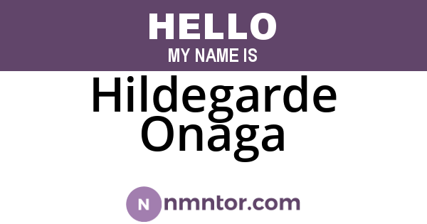 Hildegarde Onaga