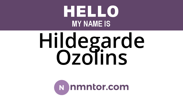 Hildegarde Ozolins