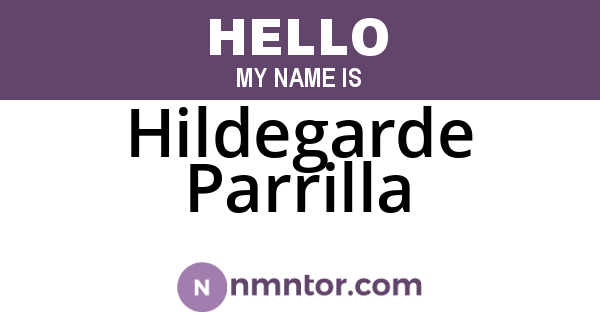 Hildegarde Parrilla