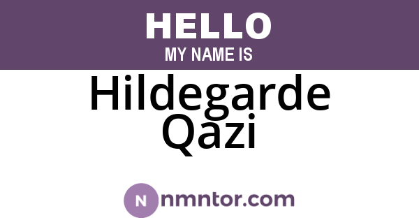 Hildegarde Qazi