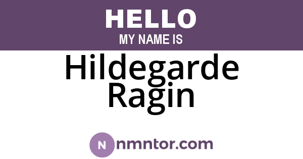 Hildegarde Ragin