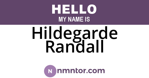 Hildegarde Randall