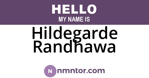 Hildegarde Randhawa