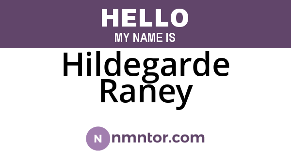 Hildegarde Raney