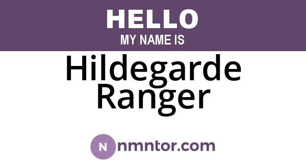 Hildegarde Ranger