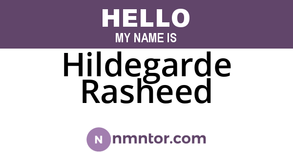 Hildegarde Rasheed