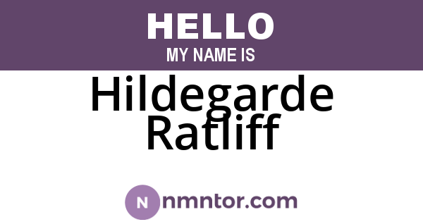 Hildegarde Ratliff