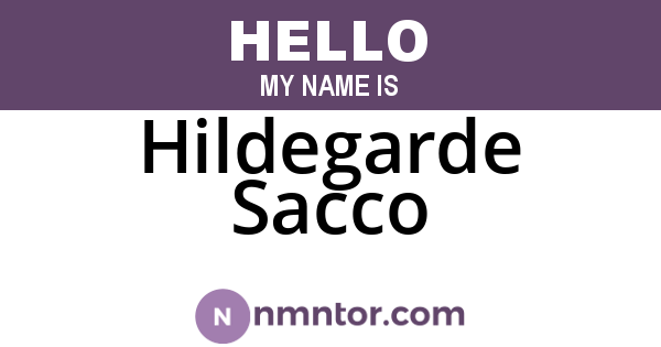 Hildegarde Sacco