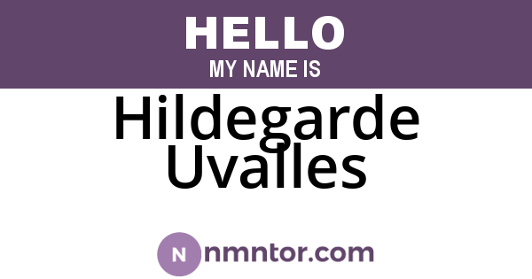 Hildegarde Uvalles