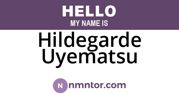 Hildegarde Uyematsu