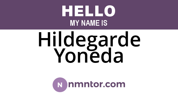 Hildegarde Yoneda
