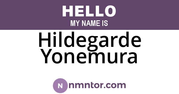Hildegarde Yonemura