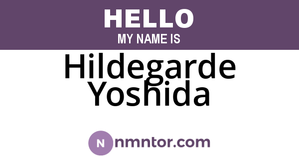 Hildegarde Yoshida