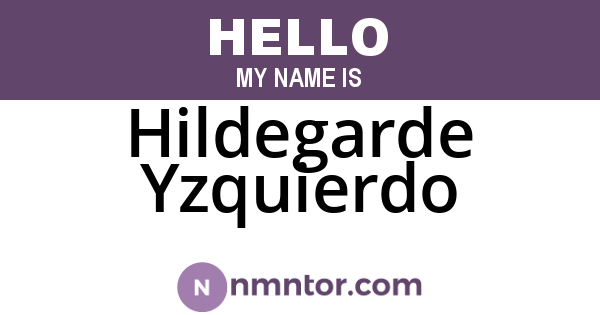Hildegarde Yzquierdo