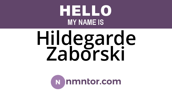 Hildegarde Zaborski