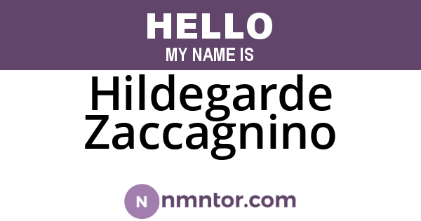 Hildegarde Zaccagnino