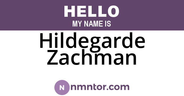 Hildegarde Zachman