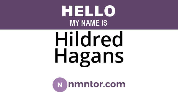 Hildred Hagans