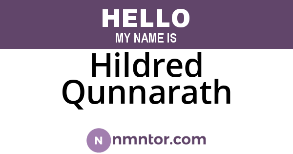 Hildred Qunnarath
