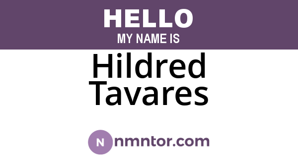 Hildred Tavares