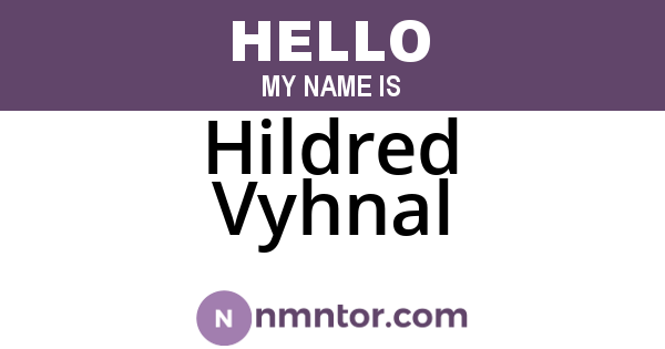 Hildred Vyhnal