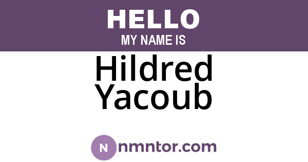Hildred Yacoub