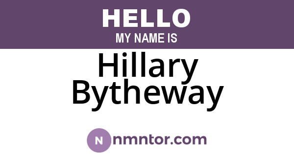 Hillary Bytheway