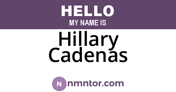 Hillary Cadenas