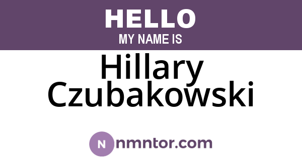 Hillary Czubakowski