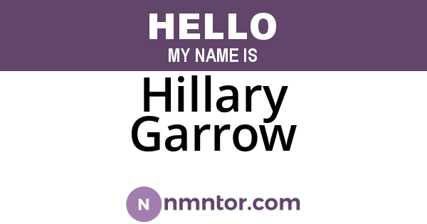 Hillary Garrow