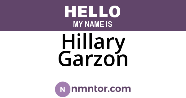Hillary Garzon
