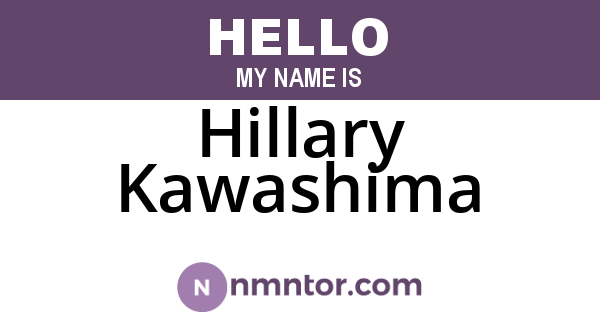 Hillary Kawashima