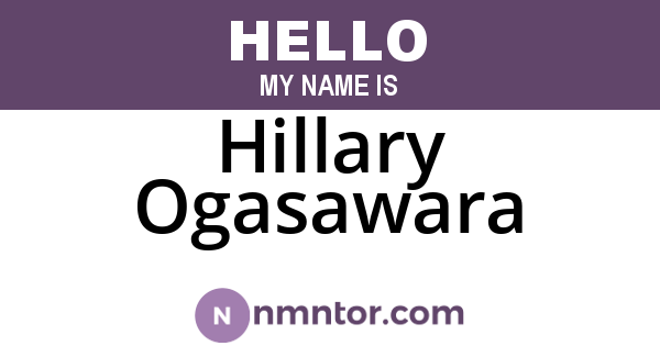 Hillary Ogasawara