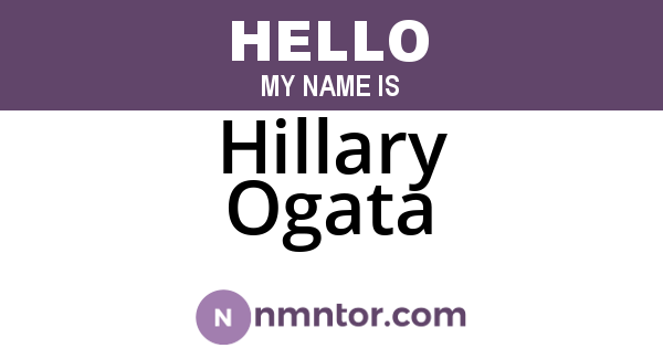 Hillary Ogata