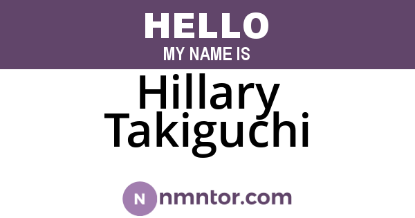 Hillary Takiguchi