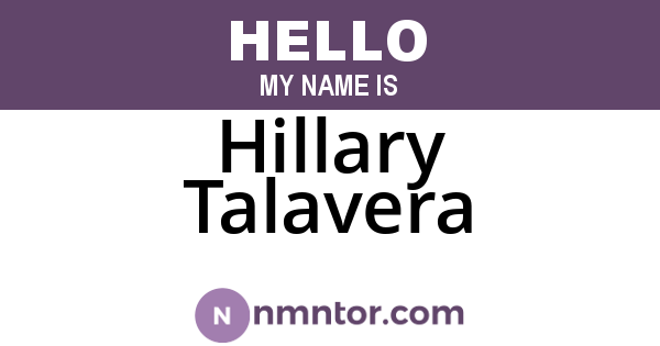 Hillary Talavera