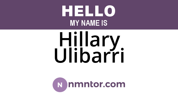 Hillary Ulibarri