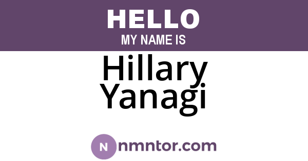 Hillary Yanagi