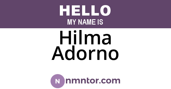 Hilma Adorno