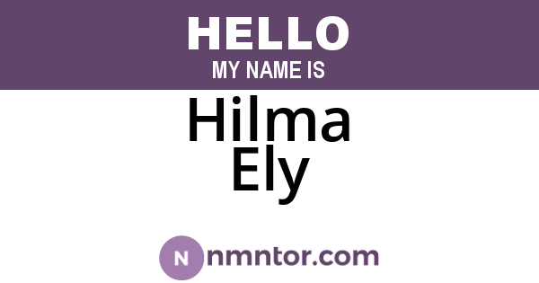Hilma Ely