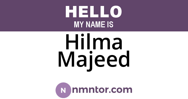 Hilma Majeed