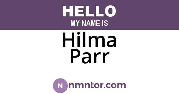 Hilma Parr