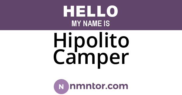 Hipolito Camper