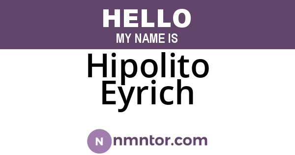 Hipolito Eyrich