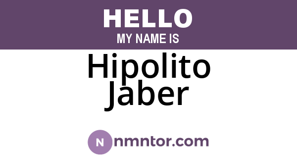Hipolito Jaber