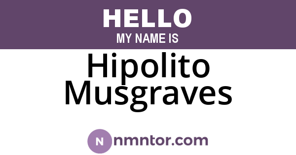 Hipolito Musgraves