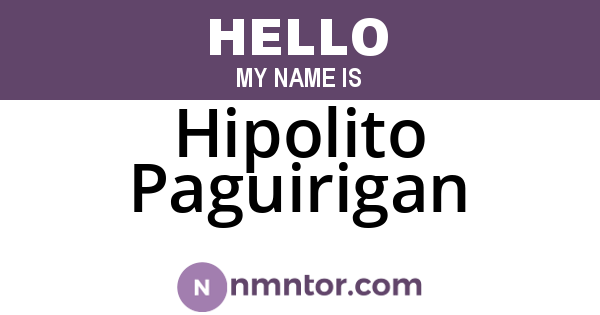 Hipolito Paguirigan