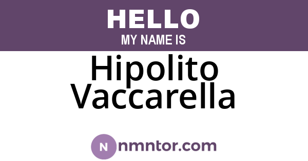 Hipolito Vaccarella