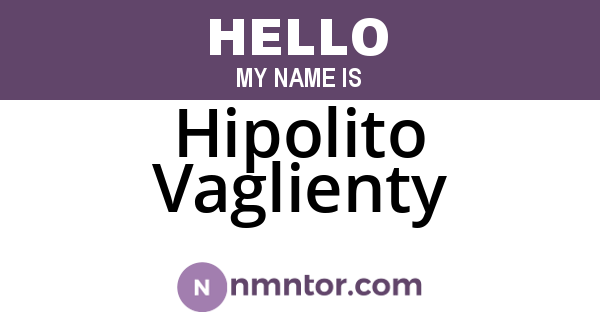 Hipolito Vaglienty